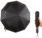 HVDHYY Regenschirm Taschenschirm Automatik,Regenschirm Sturmfest Klappschirm Mit UV Schutz Leichter Geeignet Für Gepäck Und Rucksack(Schwarz)
