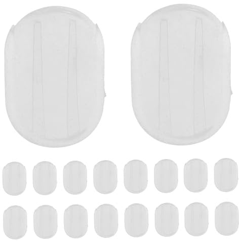 HOMFAMINI 50 Stück Ohrring Dichtung Transparente Ohrclips Pads Clip On Ohrring Kissen Ohrring Unterlage Ohrring Zubehör Ohrclip Pad Ohrring Rücken Ohrclip Matten Flexible
