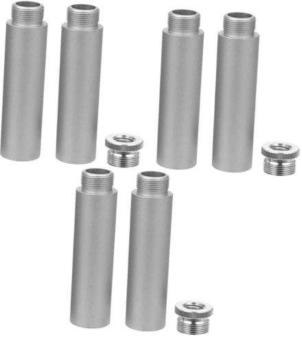 Vaguelly 3 Sets Microphone Boom Arm White Mic Stand Extension Desk Stand Extension Tube