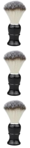 Healeved 3St Männer Bartbürste Haarbürste für Männer Bartkamm Bartbürste u Rasierschaumpinsel Schnurrbart-Stylingbürste beard brush for men Bartstyling-Werkzeug Bartreinigungsbürste Hölzern