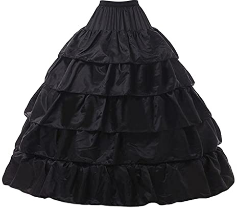 Nishiyuenyi Petticoat für Hochzeiten, Elastische Taille, Unterrock für Partys
