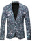 Pailletten Anzug Herren Jacke Glitzer Sakko, Fasching Kostüm Herren Blazer 80er Jahre Outfit Herren, Glitzer Anzüge Für Herren Regular Fit Langarm EIN-Knopf Glitzer Herren Kleidung Für Frühling Party