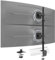 Soporte Monitor para 2 Pantallas 17-49 Pulgadas – Brazo Doble Ajustable en Altura, VESA 75x75 / 100x100, Inclinable, Giratorio, Ahorra Espacio, Negro
