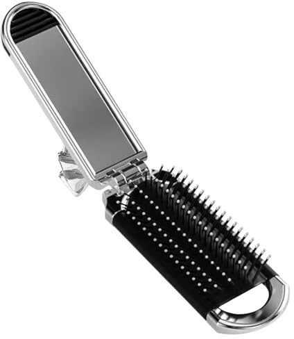 Cepillo de pelo pequeño Cepillo compacto, herramientas de peinado, | Plegable Para Cabello Rizado, Fino, , Bolso, Bolsa, Bolsillo, Maleta, Gimnasio, Escuela, Exterior