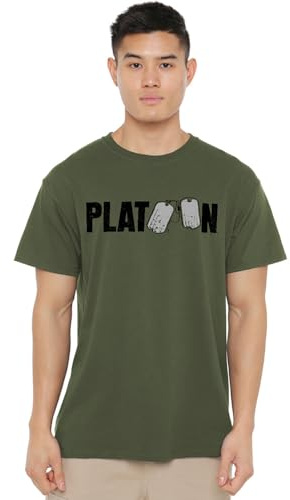 Platoon - Logo Unisex T Shirt, Military Green