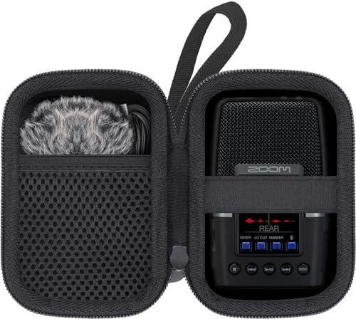 Aenllosi Hartschalen-Reiseschutztasche für tragbaren Stereo-Recorder Zoom H2essential/H2n, Schwarz (nur Tasche)
