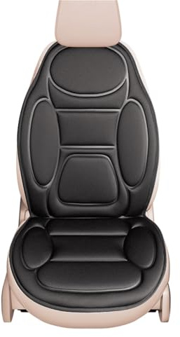OEXRIG Universal 12V Winter Autositzbezüge Wärmer Stoff Sitzkissen Autositzschutz für alle Autos Sitzbezüge Auto(1PCS Black)