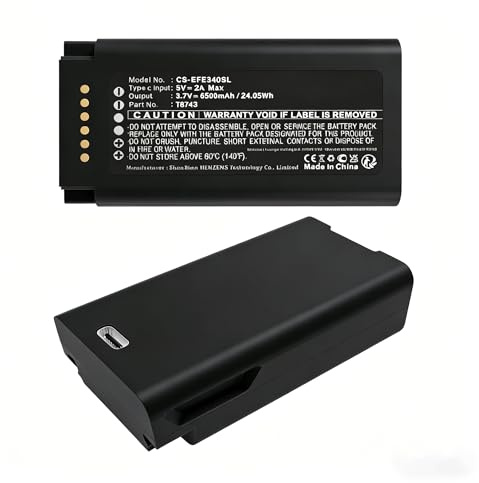 Replacement Battery(Li-ion, 3.7V, 6500mAh) for Eufy Video Doorbell E340 PN: Eufy for T8743