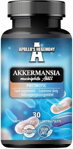 Akkermansia muciniphila 20 mg – 30 vegane Kapseln | 30-Tage-Vorrat – Unterstützung des Darmmikrobioms und des Stoffwechsels – Apollo's Hegemony