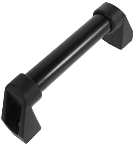 HOODANCOS Seitlich Montierter Handlauf für Wohnmobil aus Kohlenstoffstahl und Nylon Schwarz Quadratischer Bootsdeck Handlauffuß Einfache Montage für Outdoor Einsatz