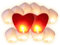 12 farolillos Chinos voladores (10 farolillos Blancos + 2 farolillos de Corazones Rojos Gigantes) Farol Chino Volador del Cielo Regalo de cumpleaños Boda San Valentín romántica Noche romántica Hombre