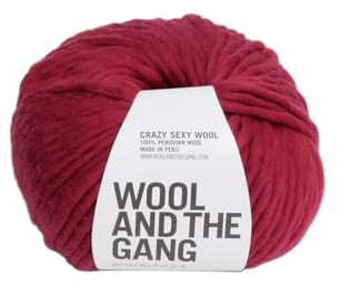 Wool and the Gang Crazy Sexy Wool, True Blood Red (095), 200g