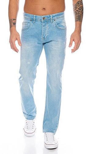 Rock Creek Herren Jeans Hellblau RC-331 [W44 L32]