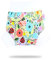 Petit Lulu Überhose (Schlupfüberhose) Größe L (9-13 kg) für Höschenwindeln und Nachtwindeln (Blumen)