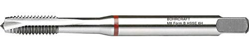Bohrcraft 41730300400 Maschinengewindebohrer DIN371 M4 verstärkter Schaft BOC-41730300400 Machinen-Gewindebohrer Rotring DIN 371 HSS-E, M 4 Form B Split-Pack, 1 Stück, 1 V, silber