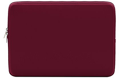 RAINYEAR 14 Pouces Housse pour Ordinateur Portable Housse de Protection étui de Transport Compatible avec 15 Pouces Macbook Air M2 M3 M4, 14 Pouces Ordinateur Portable Ultrabook Chromebook(Rouge)