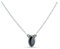 Kette 925 Silber Onyx schwarzer Stein Edelstein Collier Silber Damen Sterling Silber Halskette Geschenk (MCO-011-03)