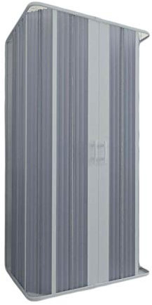 Box Doccia a 3 Lati in PVC 80x120x80CM H185 a soffietto con Apertura Centrale colore Bianco mod. Flex