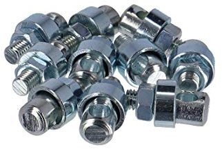 Fix Nippel Strebenbolzen M 5 x 15 mm verzinkt, mit Bohrung 4,7 mm, Länge 24 mm, Silber (10er Pack)