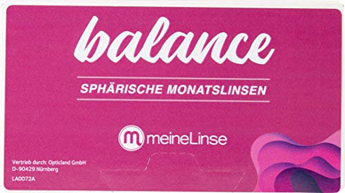 meineLinse balance sphärische Monatslinsen 6er|Dp:-7.00Bk:8.60Dm:14.00