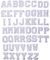 J.CARP 52Pcs White Alphabet A to Z Patches, Iron on Sew on Letters for Clothing, Hats, Shoes, Backpacks, Handbags, Jeans, Jackets etc.