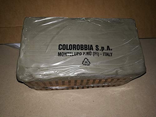 Argilla modellabile creta rossa blocco Colorobbia maiolica da modellare panetto da 12 kg per terracotta e ceramica (1PZ)