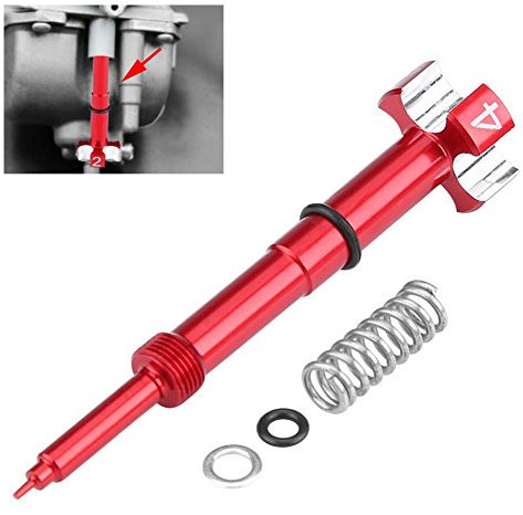 Luft-Kraftstoff-Gemischschraube CNC-Aluminium für FCR FCR-MX Vergaser (rot)