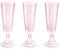 BUCLA Einweg-Champagnerflöten, Kunststoff, 142 ml, Rosa, 60 Stück