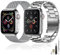 baklon 2 Pezzi Compatibile con Cinturino Apple Watch 38/40/41mm, Cinturino in Acciaio Inossidabile di Ricambio Sportivo Compatibile con iWatch series Ultra2/Ultra/SE2/SE/9 8 7 6 5 4 3 2 1 Argento