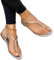 ORANDESIGNE Sandales Femmes Plates Chaussures Été Tongs à Talons Plats Claquettes Nu Pieds Semelle Plates Confortable Bout Ouvert pour Filles C Argent 39 EU