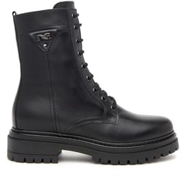 Nero Giardini I411832D Anfibi Donna in Pelle - Nero 39 EU