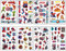 8 Sheet Spider Tattoos for Kids, Super Hero Avengers Temporary Stickers for Boys, Fake Spider Stickers for Children's Stick-on SuperHero Theme Birthday Party Bag Filler