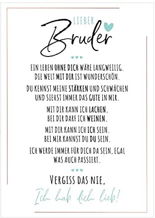Definition Poesie Kunstdruck-Poster | Weihnachtsgeschenke Bruder Geschenk | Wandbilder Wohnzimmer | Weihnachten Geschenke für Bruder Geburtstag | Wanddeko Deko Wohnzimmer | DINA A4 ohne Rahmen Papier