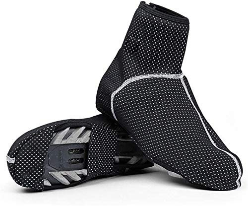 Fahrrad-Schuhüberzüge, wasserdicht, winddicht, Thermo-Überschuhe für den Winter, Rennrad, MTB, mit reflektierenden Streifen, wasserdicht, winddicht (Größe: XL)