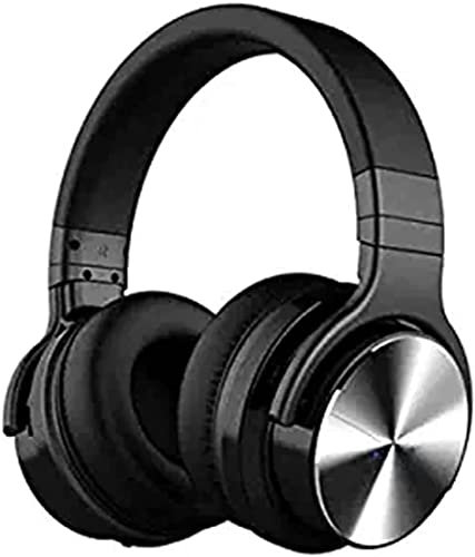 Corsehild Casque Supra-auriculaire Bluetooth avec Micro subwoofer Casques de Jeu de Sport Cache-Oreilles en Cuir à Membrane protéique Longue Veille