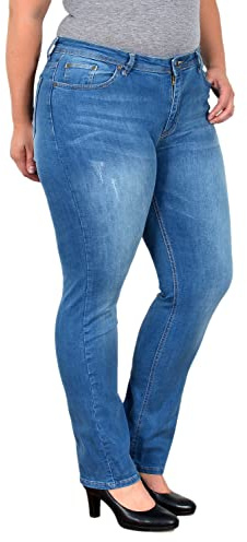 ESRA Stretch Jeans Damen High Waist Damen Jeans Straight