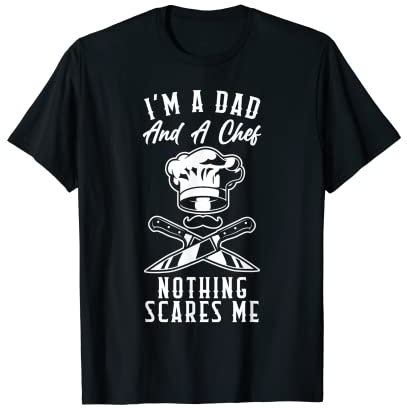 Je suis père et chef Couteau Kitchen Delicious Food Menu Cook T-Shirt