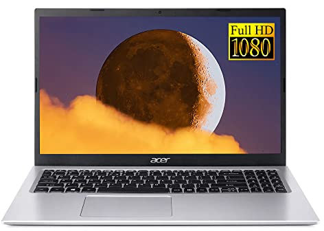 Acer Aspire 3 Slim Laptop, 15.6 inch FHD Display, 11th Gen Intel Core i3-1115G4, 8GB DDR4, 256GB NVMe SSD, Webcam, Wi-Fi, Bluetooth, HDMI, Long Battery Life, Windows 11 S, 3in1 Accessories