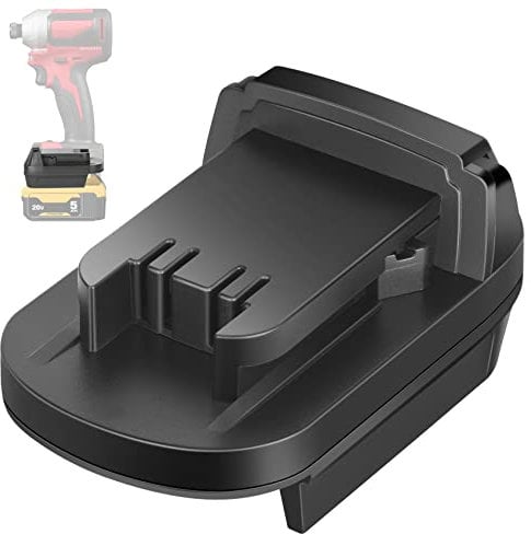 KUNLUN DL18ML Battery Converter for Dewalt to Milwaukee Battery Adapter, Convert for Dewalt 20V Battery to Milwaukee M18 18V Battery for Milwaukee Cordless Tools(Bare Adapter Only)