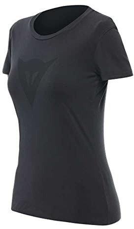 Dainese - T-Shirt Speed Demon Shadow Lady, Logo T-Shirt, Kurzarm T-Shirt Für Frauen, Baumwoll T-Shirt, Anthrazit, L