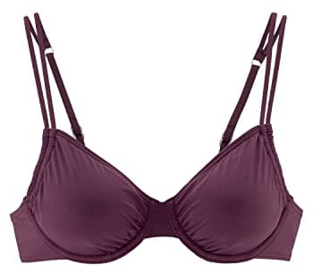 Lascana Damen Bügel-Bikini-Top verstellbare Träger, herausnehmbare Softcups, softe Microfaser-Qualität für angenehmen Halt