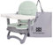 Bebamour Baby Chair Booster Seat with Tray Sit Me Up Baby Chair for Eating Portable, Travel, with Green Padding