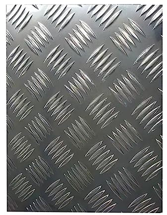 WOFDALY Aluminium Tread plate 3mm Base Multiple Size's Grip sheet Anti slip Safety flooring Vehicle flooring Blanks Cover plates,3 * 200 * 200mm (2 pieces)