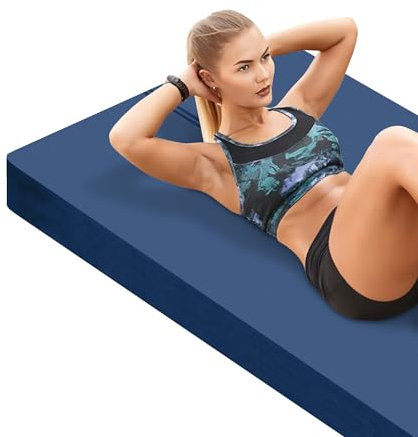 LaiEr Große Yogamatte -30mm dicke Übungsmatte Fitnessmatte für Fitnessstudio,Yoga,Pilates,Stretching und Bodenübungen für Frauen und Männer mit kostenloser Tragetasche und Klettband(183X80cmX30mm)