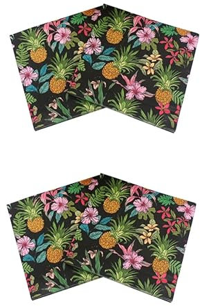 Healeved 2 Sets Einzigartige Servietten Für Geburtstagspartys Mit Ananas- Papierservietten Für Jungen Und Mädchen Hochzeit Geburtstag Veranstaltungen 20 Stück * 2