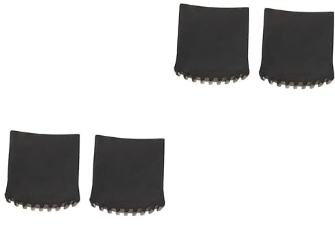 Housoutil 4pcs Elderly Safety Stairs Covers Non-Slip Ladder Foot Pad Carpet Treads Floor Protectors Ladder Supplies