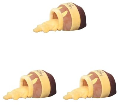 Paowsietiviity 3 set Honey Pot Pet Cat Bed Soft Cave Nest Sleep Bed Kennel with Mat Honey pot