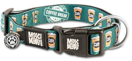 Max & Molly Gotcha! Smart ID Hundehalsband - Coffee Break, L