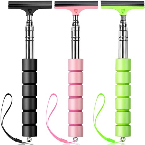 YZXODN 3 PCS Side Mirror Squeegee,Car Mirror Squeegee,Retractable Car Rearview Mirror Wiper,Portable Car Cleaning Tool for Rainy Foggy Weather,Universal Car Accessories(Blank/Pink/Green)