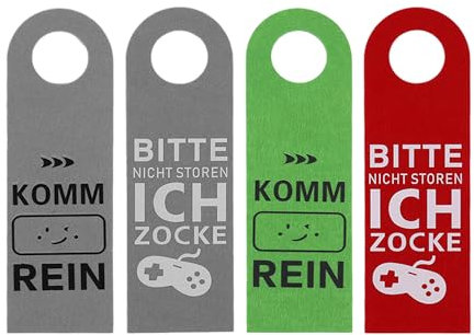 4 Stück Türschilder „bitte Nicht Stören“, Doppelseitige Türschilder, Türaufhänger Aus Filz, Schilder „bitte Kommen Sie Herein“, Geschenke Für Teenager, Geeignet Für Schlafzimmer Und Hotels
